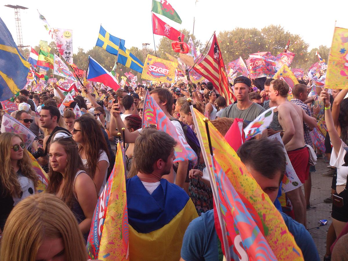 Zászló party a Szigeten