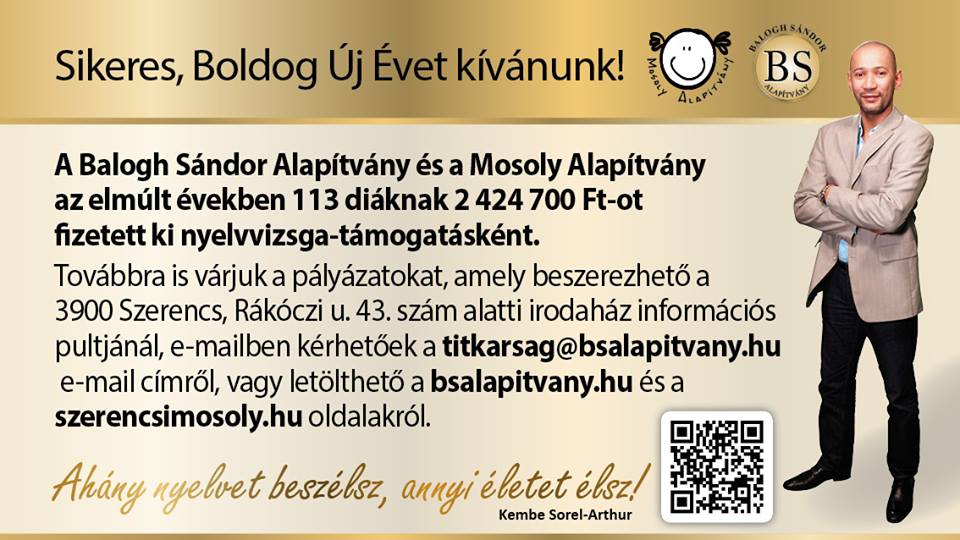 Ahány nyelvet beszélsz, annyi életet élsz! – A Balogh Sándor Alapítvány segít nyelvvizsgához jutni