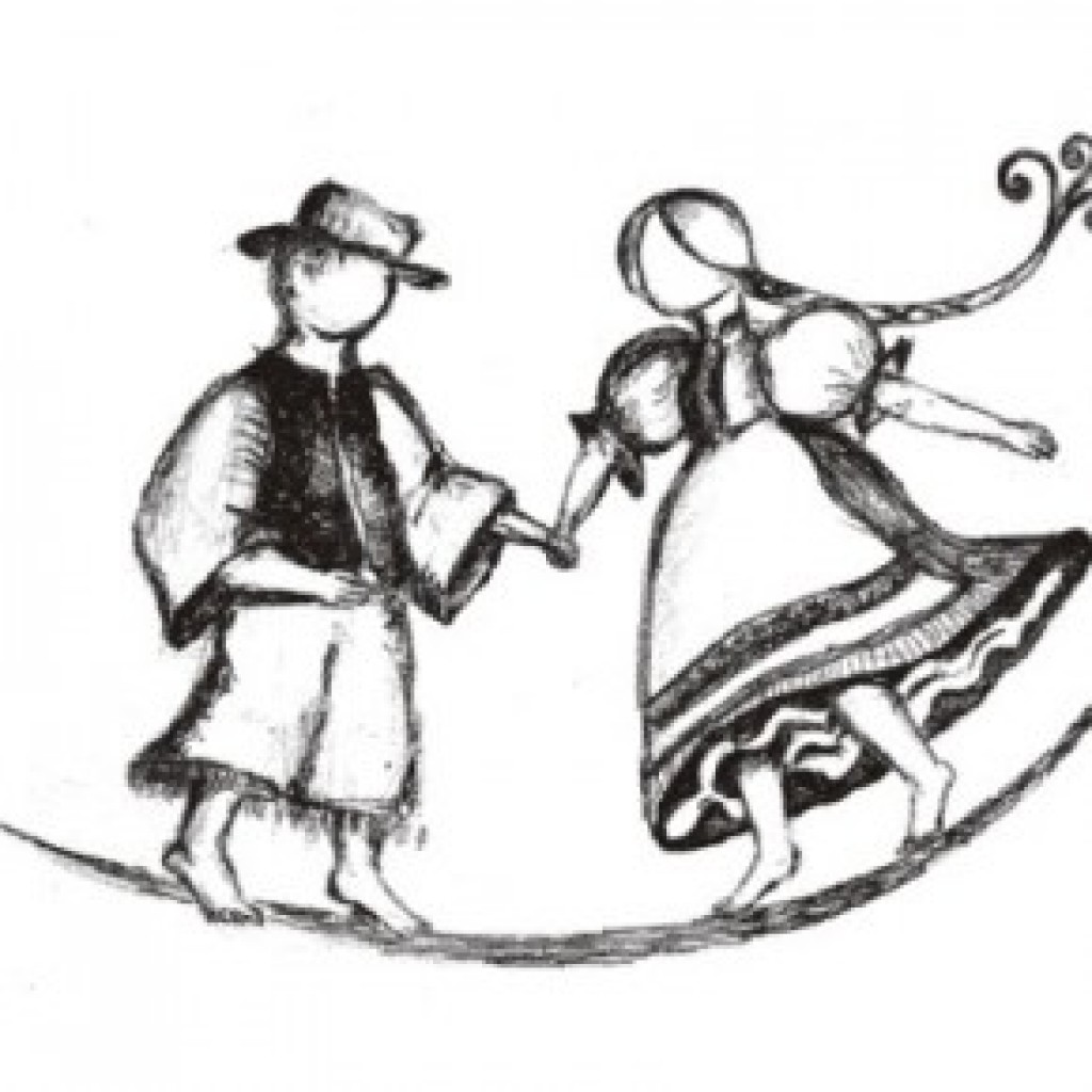 Венгерские крестьянские танцы зарисовки