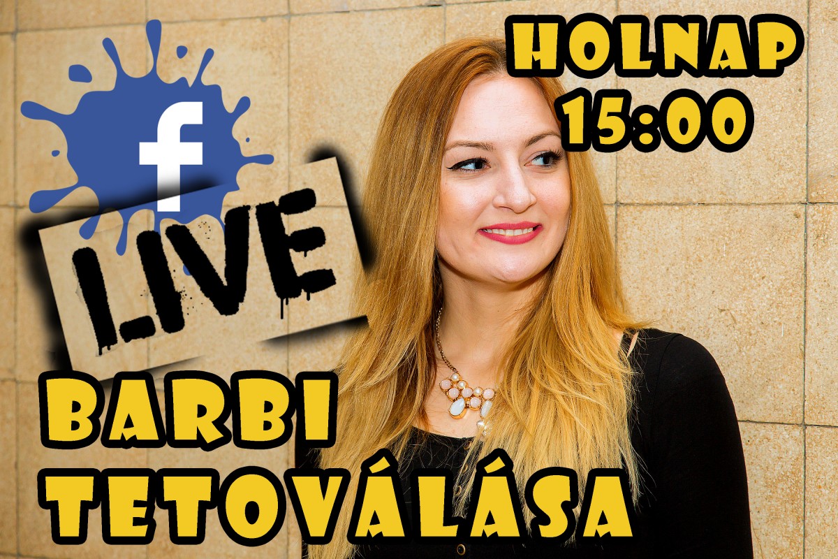 Nézd élőben, ahogy Barbi tetoválása elkészül!