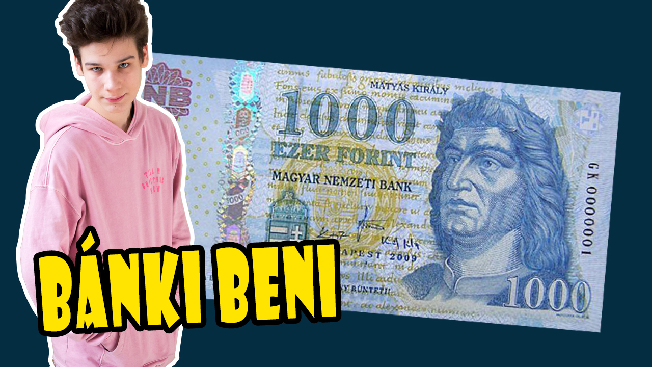 Bánki Beni 1000 forintot sorsolt ki