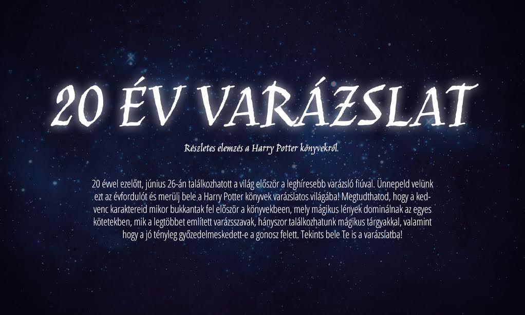 20 év varázslat – Harry Potter könyvek, ahogy még nem láttad