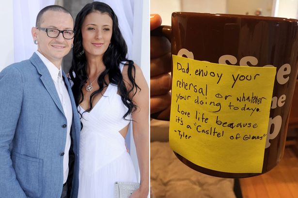 Szívbemarkoló üzenet Chester Bennington fiától édesapjának!