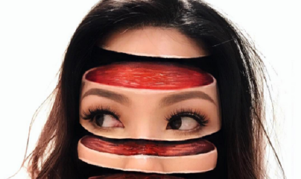 A nő, aki sminkkel varázsol – optikai illúzió mesterfokon