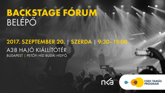 Szeptemberben folytatódik a Backstage Fórum!