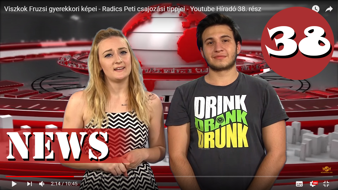 Viszkok Fruzsi gyerekkori képei – Radics Peti csajozási tippjei – Youtube Híradó 38. rész