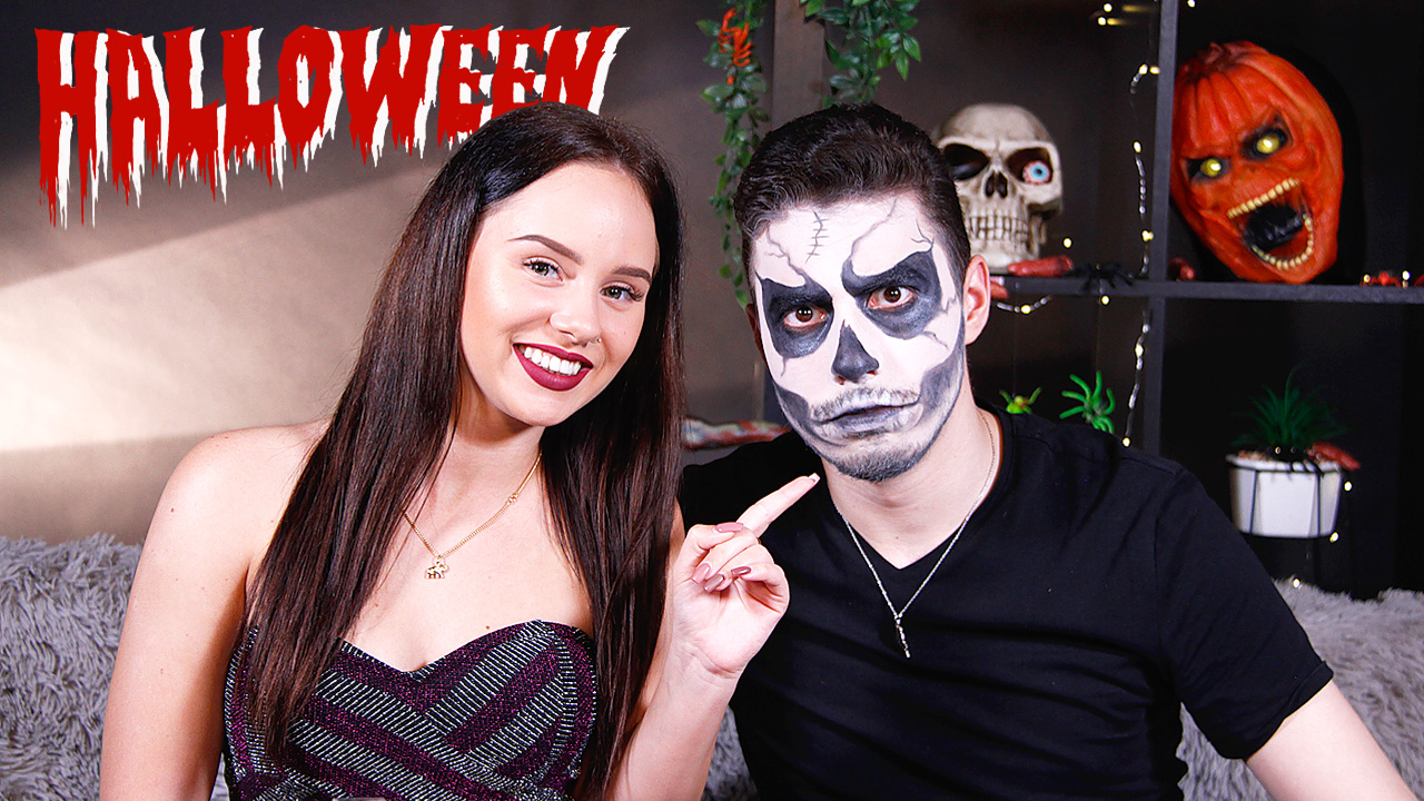 Zsani szuper halloweeni sminket készített!