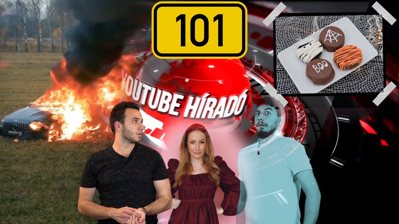 Ilyen egy lángoló Mercedes! – YouTube híradó 101. adás