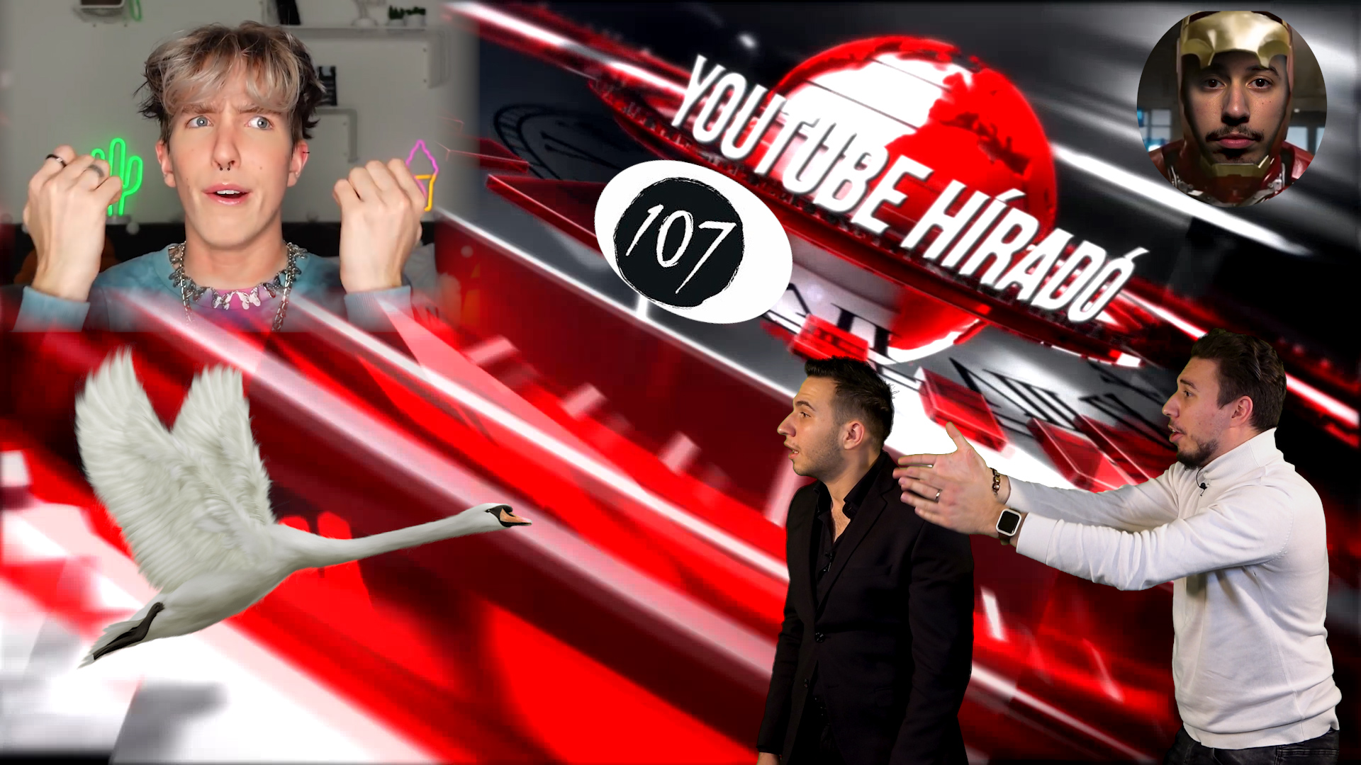 Mit művelt ez a hattyú?? – YouTube híradó 107. adás
