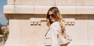 Lélegzetelállító ruhában sétált a Budai Várban Weisz Fanni!